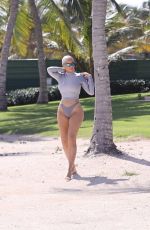 KIM KARDASHIAN in Bikini for Her SKIMS Swimwear Line in Caribbean 01/19/2022