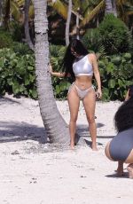 KIM KARDASHIAN in Bikini for Her SKIMS Swimwear Line in Caribbean 01/19/2022