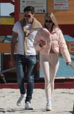 KIMBERLEY GARNER Out with a Mystery Man in Miami 01/24/2022