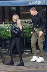 KIMBERLY CREW and Joe Hart Out for Lunch in Wilmslow 01/14/2022