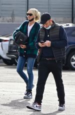 KIMBERLY STEWART and Jesse Shapira Out in Studio City 01/28/2022