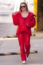 KRISTEN BELL Arrives at Jimmy Kimmel Live in Los Angeles 01/25/2022
