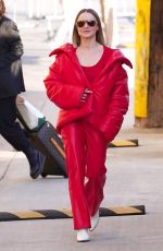 KRISTEN BELL Arrives at Jimmy Kimmel Live in Los Angeles 01/25/2022