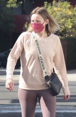 KRISTEN BELL Leaves a Gym in Los Feliz 01/28/2022
