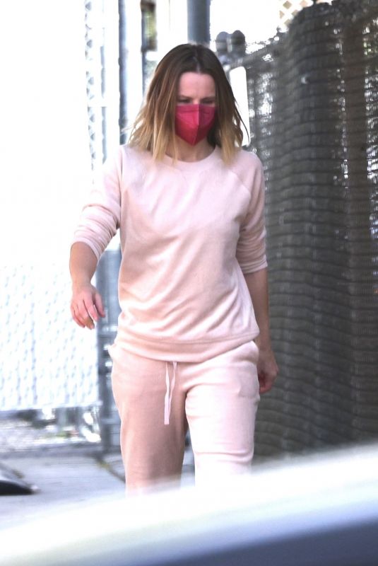 KRISTEN BELL Out for a Walk in Los Feliz 01/29/2022