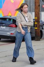 KRISTEN BELL Out Near Her Home in Los Angeles 01/19/2022