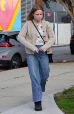 KRISTEN BELL Out Near Her Home in Los Angeles 01/19/2022
