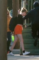 KRISTEN STEWART and DYLAN MEYER Arrives at a Movie Studio in Los Angeles 01/09/2022