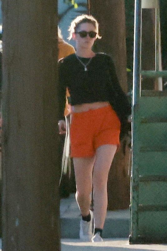 KRISTEN STEWART and DYLAN MEYER Arrives at a Movie Studio in Los Angeles 01/09/2022