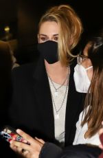 KRISTEN STEWART and DYLAN MEYER Night Out in Santa Monica 01/13/2022