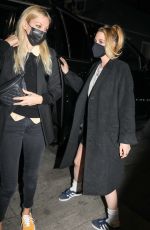 KRISTEN STEWART and DYLAN MEYER Night Out in Santa Monica 01/13/2022