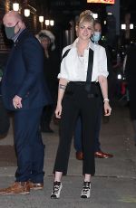 KRISTEN STEWART Arrives at Late Show with Stephen Colbert in New York 01/24/2022