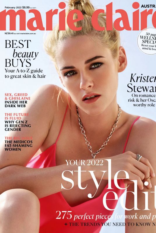KRISTEN STEWART in Marie Claire Magazine, Australia February 2022
