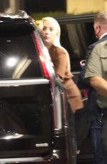 LADY GAGA Arrives at Jimmy Kimmel Live! in Hollywood 01/24/2022