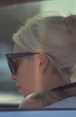 LADY GAGA Out Driving to a Studio in Hollywood 01/11/2022 