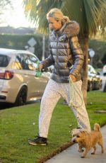 LADY VICTORIA HERVEY Out with Her Dog in Los Angeles 01/18/2022