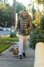 LADY VICTORIA HERVEY Out with Her Dog in Los Angeles 01/18/2022