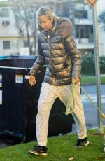 LADY VICTORIA HERVEY Out with Her Dog in Los Angeles 01/18/2022