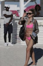 LARSA PIPPEN in Bikini at a Beach in Miami 01/15/2022