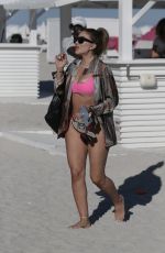 LARSA PIPPEN in Bikini at a Beach in Miami 01/15/2022