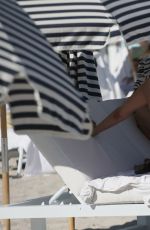 LARSA PIPPEN in Bikini at a Beach in Miami 01/15/2022