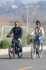 LAUREN SILVERMAN and Simon Cowell Riding Bikes Out in Malibu 01/06/2022