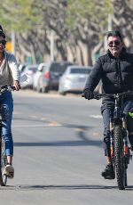 LAUREN SILVERMAN and Simon Cowell Riding Bikes Out in Malibu 01/06/2022
