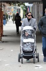LEA MICHELE and Zandy Reich Out with Their Baby in New York 01/23/2022