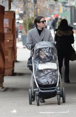LEA MICHELE and Zandy Reich Out with Their Baby in New York 01/23/2022
