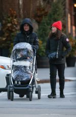 LEA MICHELE Out with Her Frend and Baby in New York 01/26/2022