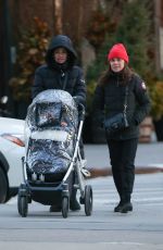 LEA MICHELE Out with Her Frend and Baby in New York 01/26/2022
