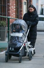 LEA MICHELE Out with Her Frend and Baby in New York 01/26/2022