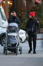 LEA MICHELE Out with Her Frend and Baby in New York 01/26/2022