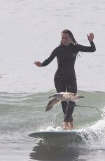 LEIGHTON MEESTER Out for a Surf Session in Malibu 01/13/2022