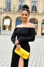 LENA MAHFOUF Arrives at Valentino Haute Couture Spring/Summer 2022 Show at Paris Fashion Week 01/26/2022