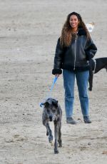 LEONA LEWIS and Dennis Jauch Out with Their Dogs in Los Angeles 01/04/2022