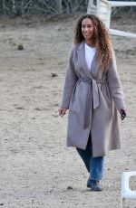 LEONA LEWIS at a Dog Park in Los Angeles 01/10/2022