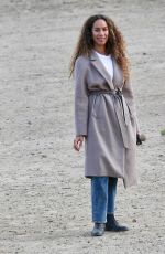 LEONA LEWIS at a Dog Park in Los Angeles 01/10/2022