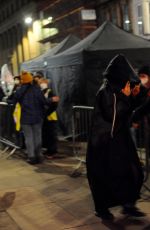 LESLIE GRACE Filming in Glasgow City Center 01/12/2022