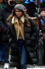 LESLIE GRACE on the Set of Batgirl on Parnie Street in Glasgow 01/17/2022