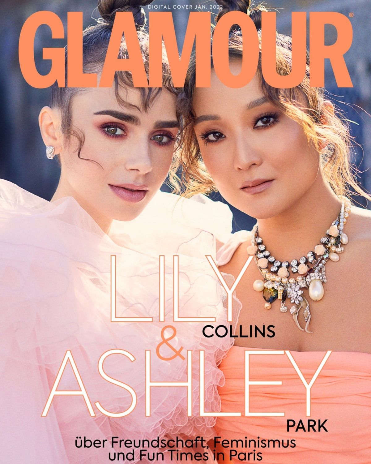 LILY COLLINS and ASHLEY PARK for Glamour Magazine, UK January 2022 – HawtCelebs