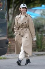 LILY JAMES Out and About in Los Angeles 01/12/2022