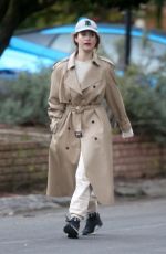 LILY JAMES Out and About in Los Angeles 01/12/2022