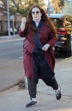 LILY KERSHAW at Maru Coffee in Los Angeles 01/23/2022