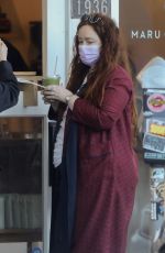 LILY KERSHAW at Maru Coffee in Los Angeles 01/23/2022
