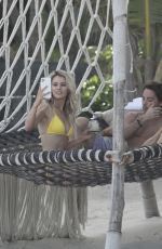 LINDSAY BREWER in Bikini at a Beach in Tulum 01/13/2022