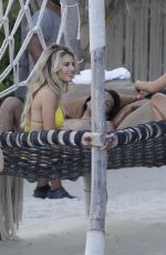 LINDSAY BREWER in Bikini at a Beach in Tulum 01/13/2022