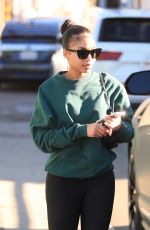 LORI HARVEY Arrives at Forma Pilates in West Hollywood 01/11/2022 