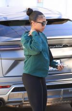 LORI HARVEY Arrives at Forma Pilates in West Hollywood 01/11/2022 