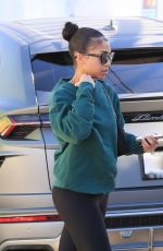 LORI HARVEY Arrives at Forma Pilates in West Hollywood 01/11/2022 